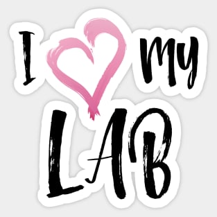 I Heart My Lab! Especially for Labrador Retriever owners! Sticker